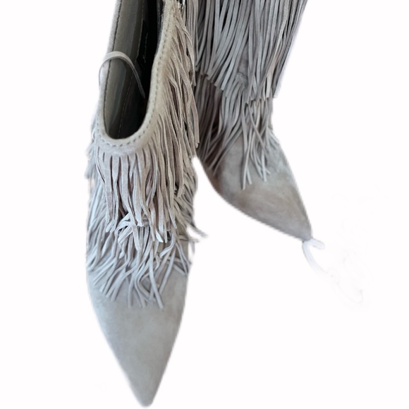 SAM EDELMAN BELINDA FRINGED HEELED BOOTIE - LIKE NEW - Picture 3 of 9